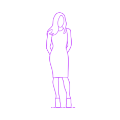 Pop Culture Fashion Designers Donatella Versace Outline Icon Svg Set, Free Vectors File
